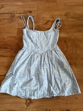 T.J.Maxx Light Blue Floral Mini Dress